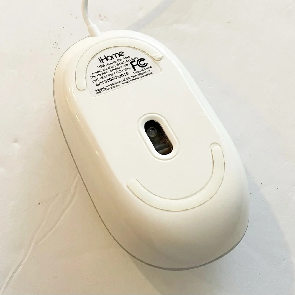iHome Wired USB Mac Mouse - White (IMAC-M100W) MV2769 Electronic Computer‎
